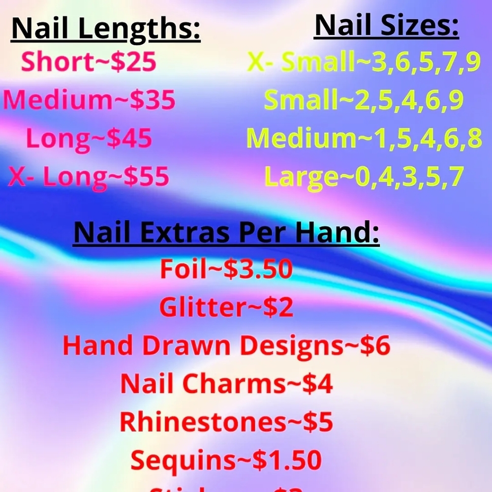 Handmade custom press on nails